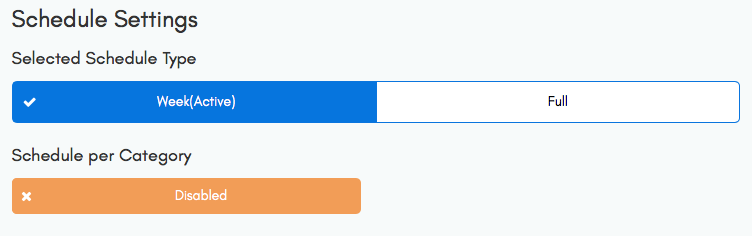 schedule selector